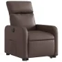 Sillón reclinable elevable eléctrico de cuero sintético marrón de , Sillones - Ref: Foro24-3206765, Precio: 324,11 €, Descuen...