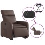 Sillón reclinable elevable eléctrico de cuero sintético marrón de , Sillones - Ref: Foro24-3206765, Precio: 298,91 €, Descuen...