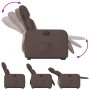 Sillón reclinable elevable eléctrico de cuero sintético marrón de , Sillones - Ref: Foro24-3206765, Precio: 298,91 €, Descuen...