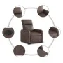 Sillón reclinable elevable eléctrico de cuero sintético marrón de , Sillones - Ref: Foro24-3206765, Precio: 324,11 €, Descuen...