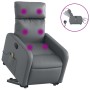 Sillón de masaje elevable eléctrico cuero sintético gris de , Sillones - Ref: Foro24-3206773, Precio: 330,98 €, Descuento: %