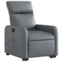 Sillón de masaje elevable eléctrico cuero sintético gris de , Sillones - Ref: Foro24-3206773, Precio: 340,11 €, Descuento: %