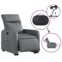 Sillón de masaje elevable eléctrico cuero sintético gris de , Sillones - Ref: Foro24-3206773, Precio: 330,98 €, Descuento: %
