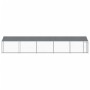 Jaula de perros techo y puerta acero galvanizado gris 10x2x2 m de , Casetas y cercados para perros - Ref: Foro24-3209571, Pre...