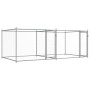 Jaula de perros con puertas acero galvanizado gris 4x2x1,5 m de , Casetas y cercados para perros - Ref: Foro24-3209573, Preci...