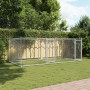 Jaula de perros con puertas acero galvanizado gris 4x2x1,5 m de , Casetas y cercados para perros - Ref: Foro24-3209573, Preci...