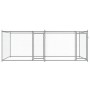 Jaula de perros con puertas acero galvanizado gris 4x2x1,5 m de , Casetas y cercados para perros - Ref: Foro24-3209573, Preci...
