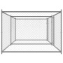 Jaula de perros con puertas acero galvanizado gris 4x2x1,5 m de , Casetas y cercados para perros - Ref: Foro24-3209573, Preci...