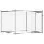 Jaula de perros con puertas acero galvanizado gris 4x2x1,5 m de , Casetas y cercados para perros - Ref: Foro24-3209573, Preci...