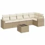 7-piece garden sofa set and beige synthetic rattan cushions by , Modular outdoor sofas - Ref: Foro24-3251335, Price: 483,99 €...