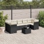 Set de sofás de jardín 8 piezas y cojines ratán sintético negro de , Conjuntos de jardín - Ref: Foro24-3249125, Precio: 493,1...