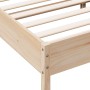 Estructura de cama madera maciza de pino 120x190 cm de , Camas y somieres - Ref: Foro24-842722, Precio: 86,03 €, Descuento: %