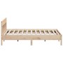 Estructura de cama con cabecero madera maciza pino 180x200 cm de , Camas y somieres - Ref: Foro24-3216203, Precio: 176,51 €, ...