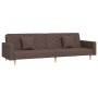 Sofá cama de 2 plazas con dos almohadas tela gris taupe de , Sofás - Ref: Foro24-375908, Precio: 301,44 €, Descuento: %