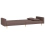 Sofá cama de 2 plazas con dos almohadas tela gris taupe de , Sofás - Ref: Foro24-375908, Precio: 301,44 €, Descuento: %