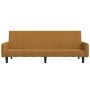 Sofá cama de 2 plazas terciopelo marrón de , Sofás - Ref: Foro24-375782, Precio: 275,12 €, Descuento: %