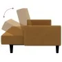 Sofá cama de 2 plazas terciopelo marrón de , Sofás - Ref: Foro24-375782, Precio: 268,28 €, Descuento: %