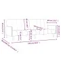 Sofá cama de 2 plazas terciopelo marrón de , Sofás - Ref: Foro24-375782, Precio: 268,28 €, Descuento: %