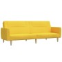 Sofá cama de 2 plazas tela amarillo de , Sofás - Ref: Foro24-375789, Precio: 273,08 €, Descuento: %