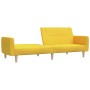 Sofá cama de 2 plazas tela amarillo de , Sofás - Ref: Foro24-375789, Precio: 273,08 €, Descuento: %