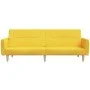 Sofá cama de 2 plazas tela amarillo de , Sofás - Ref: Foro24-375789, Precio: 268,38 €, Descuento: %