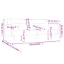 Sofá cama de 2 plazas tela amarillo de , Sofás - Ref: Foro24-375789, Precio: 273,08 €, Descuento: %