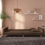 Sofá cama de 2 plazas con dos almohadas tela marrón de , Sofás - Ref: Foro24-375903, Precio: 277,01 €, Descuento: %