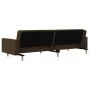 Sofá cama de 2 plazas con dos almohadas tela marrón de , Sofás - Ref: Foro24-375903, Precio: 277,01 €, Descuento: %