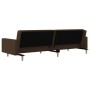 Sofá cama de 2 plazas con dos almohadas tela marrón de , Sofás - Ref: Foro24-375903, Precio: 281,37 €, Descuento: %
