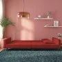 Sofá cama de 2 plazas con dos almohadas terciopelo rojo tinto de , Sofás - Ref: Foro24-375922, Precio: 263,99 €, Descuento: %