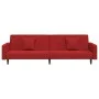 2-seater sofa bed with two red velvet pillows by , Sofas - Ref: Foro24-375922, Price: 263,99 €, Discount: %