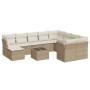 Set de sofás de jardín 11pzas con cojines ratán sintético beige de , Conjuntos de jardín - Ref: Foro24-3250437, Precio: 754,1...