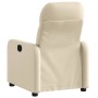 Sillón reclinable de tela crema de , Sillones - Ref: Foro24-374205, Precio: 213,21 €, Descuento: %
