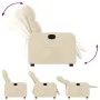 Sillón reclinable de tela crema de , Sillones - Ref: Foro24-374205, Precio: 209,48 €, Descuento: %