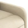 Sillón reclinable de tela crema de , Sillones - Ref: Foro24-374205, Precio: 209,48 €, Descuento: %