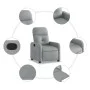 Light Gray Fabric Recliner by , Armchairs - Ref: Foro24-374197, Price: 181,95 €, Discount: %