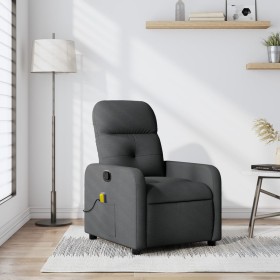 Sillón de masaje reclinable de tela gris oscuro de , Sillones - Ref: Foro24-374207, Precio: 185,87 €, Descuento: %