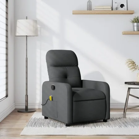 Sillón de masaje reclinable de tela gris oscuro de , Sillones - Ref: Foro24-374207, Precio: 183,46 €, Descuento: %