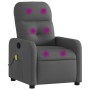 Sillón de masaje reclinable de tela gris oscuro de , Sillones - Ref: Foro24-374207, Precio: 185,87 €, Descuento: %