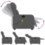 Sillón de masaje reclinable de tela gris oscuro de , Sillones - Ref: Foro24-374207, Precio: 185,87 €, Descuento: %