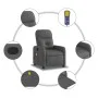 Sillón de masaje reclinable de tela gris oscuro de , Sillones - Ref: Foro24-374207, Precio: 183,46 €, Descuento: %