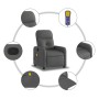 Sillón de masaje reclinable de tela gris oscuro de , Sillones - Ref: Foro24-374207, Precio: 185,87 €, Descuento: %