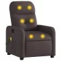 Sillón de masaje reclinable de tela marrón oscuro de , Sillones - Ref: Foro24-374211, Precio: 187,97 €, Descuento: %