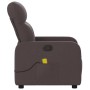 Sillón de masaje reclinable de tela marrón oscuro de , Sillones - Ref: Foro24-374211, Precio: 206,50 €, Descuento: %