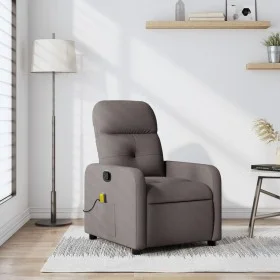 Sillón de masaje reclinable de tela gris taupé de , Sillones - Ref: Foro24-374213, Precio: 217,27 €, Descuento: %