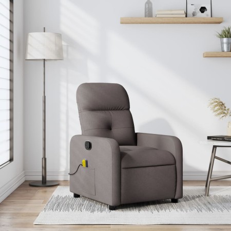 Sillón de masaje reclinable de tela gris taupé de , Sillones - Ref: Foro24-374213, Precio: 221,09 €, Descuento: %