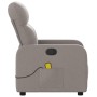 Sillón de masaje reclinable de tela gris taupé de , Sillones - Ref: Foro24-374213, Precio: 221,09 €, Descuento: %