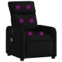 Sillón reclinable de masaje de tela negro de , Sillones - Ref: Foro24-374176, Precio: 208,53 €, Descuento: %