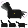 Sillón reclinable de masaje de tela negro de , Sillones - Ref: Foro24-374176, Precio: 208,53 €, Descuento: %