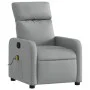 Sillón reclinable de masaje de tela gris claro de , Sillones - Ref: Foro24-374174, Precio: 221,42 €, Descuento: %